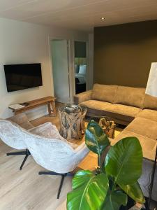 Wildthout Boshuisjes en Appartementen的电视和/或娱乐中心