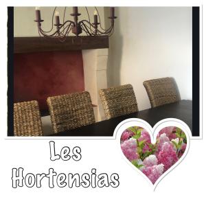 Χώρος καθιστικού στο Les HORTENSIAS