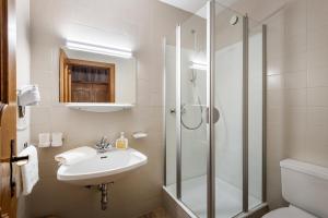 Koupelna v ubytování Gästehaus Berta