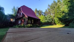 Zahrada ubytování Domek Letniskowy Dłużek Mazury