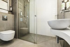 Koupelna v ubytování Qubus Hotel Żory