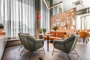 Posezení v ubytování Qubus Hotel Żory