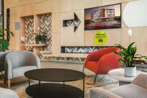 Posezení v ubytování Qubus Hotel Żory
