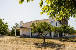 a house with a tree in front of it at Quinta Alto da Capela in Setúbal