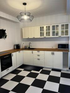 Η κουζίνα ή μικρή κουζίνα στο Apartament Sasankowa +3 φωτογραφίες