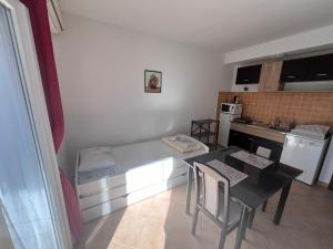 Kuchyň nebo kuchyňský kout v ubytování Apartments "Helios"
