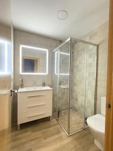 Et badeværelse på Casa Rural ENTRE LAGUNAS