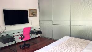 TV/trung tâm giải trí tại Domus Hotel