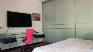 TV/trung tâm giải trí tại Domus Hotel