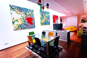 TV/trung tâm giải trí tại Domus Hotel