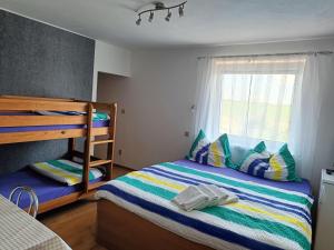 Postel nebo postele na pokoji v ubytování Rekreačný dom Railip + 37 fotografií