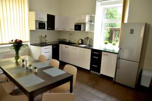 Virtuve vai virtuves zona naktsmītnē Apartmány u Zdeničky