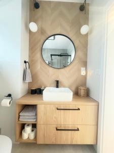 Ένα μπάνιο στο Wakacyjna 1 Holiday House Trzęsacz +26 φωτογραφίες