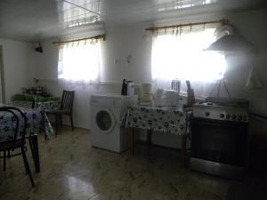 Dapur atau dapur kecil di Mikheil Pitskhelauri Guest House