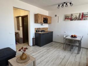 Kuchyň nebo kuchyňský kout v ubytování Apartments Manzini