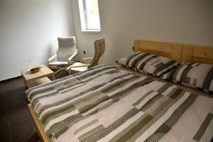 Gulta vai gultas numurā naktsmītnē Apartmány u Zdeničky