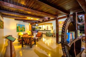 Χώρος καθιστικού στο Girassol Praia Hotel