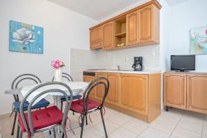 Kuchyň nebo kuchyňský kout v ubytování Apartmani Putnik