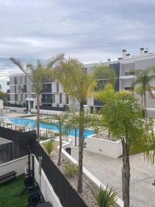 Kolam renang di atau dekat dengan Habitación con piscina comunitaria