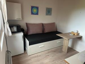 Posezení v ubytování Glamping Prokop