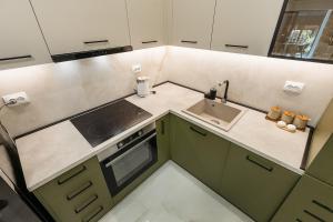 Apartmani Jakšić的厨房或小厨房