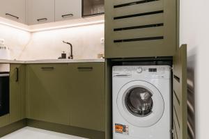 Apartmani Jakšić的厨房或小厨房
