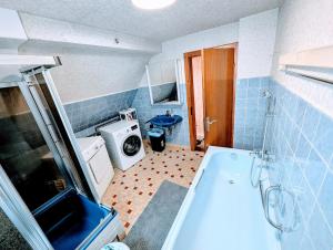 Koupelna v ubytování Monteurhaus Mömlingen