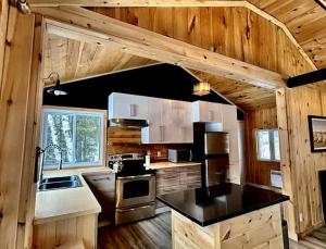Η κουζίνα ή μικρή κουζίνα στο Lake Outdoor Fun & Comfort - Chalet Edja Natur