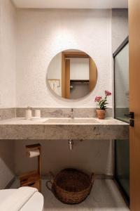 Koupelna v ubytování Kasa Leme