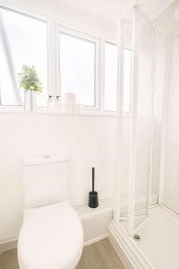 Et badeværelse på Charming Top Floor Cardiff Gem