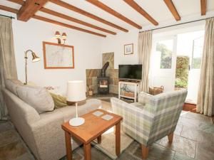 Televiisor ja/või meelelahutuskeskus majutusasutuses The Old Workshop