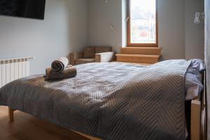 Posteľ alebo postele v izbe v ubytovaní KANIA Apartamenty - Zakopane