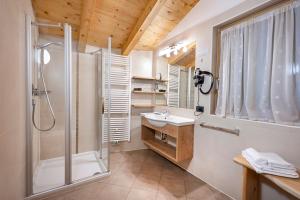 Koupelna v ubytování Hotel Brunello