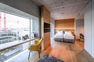 Letto o letti in una camera di Placid Hotel Design & Lifestyle Zurich