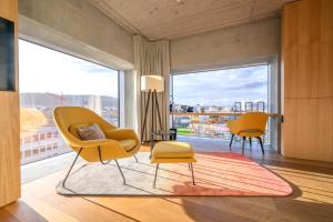 Area soggiorno di Placid Hotel Design & Lifestyle Zurich