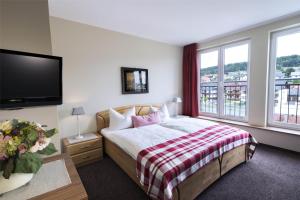 Ein Bett oder Betten in einem Zimmer der Unterkunft Best Western Hotel Brunnenhof