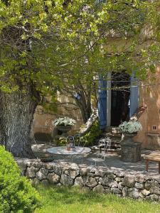 Zahrada ubytování La Bastide des Pins