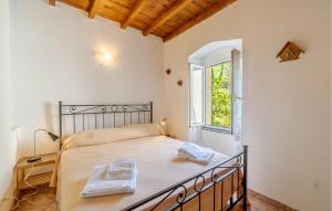Ένα ή περισσότερα κρεβάτια σε δωμάτιο στο Nice Apartment In Moneglia Ge