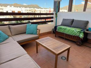 Χώρος καθιστικού στο Hermoso apartamento con piscina comunitaria en San Juan de los Terreros - ES-376-26