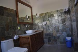 Koupelna v ubytování Nubra Ecolodge