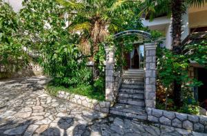 Vonkajšia záhrada v ubytovaní Studio in Crikvenica II
