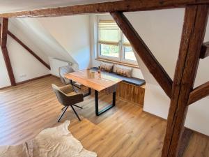 Posezení v ubytování Ferienwohnung Hanni + 1 fotografie