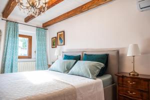 Ένα ή περισσότερα κρεβάτια σε δωμάτιο στο Villa Domenico