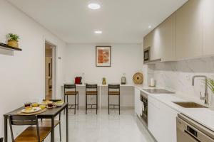 Kuchyň nebo kuchyňský kout v ubytování Cortes Reais Guesthouse By All2gether