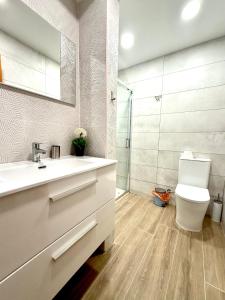 Koupelna v ubytování Hostal RENCH