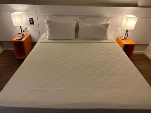 Cama ou camas em um quarto em Intercity BH Expo