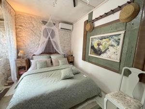 Posteľ alebo postele v izbe v ubytovaní Villa Lido 145 m2 with pool
