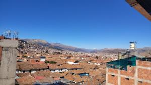 a view of a city from a building at The Hannah's house 2 in Cusco