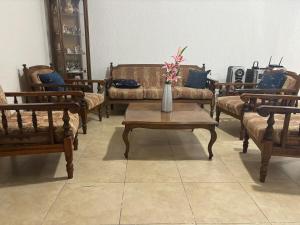 Posezení v ubytování Deluxe Cumbaya Suite