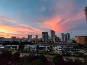 乔治市景观或在公寓看到的城市景观
